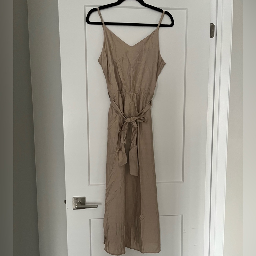 Beige Maxi Dress by b.young